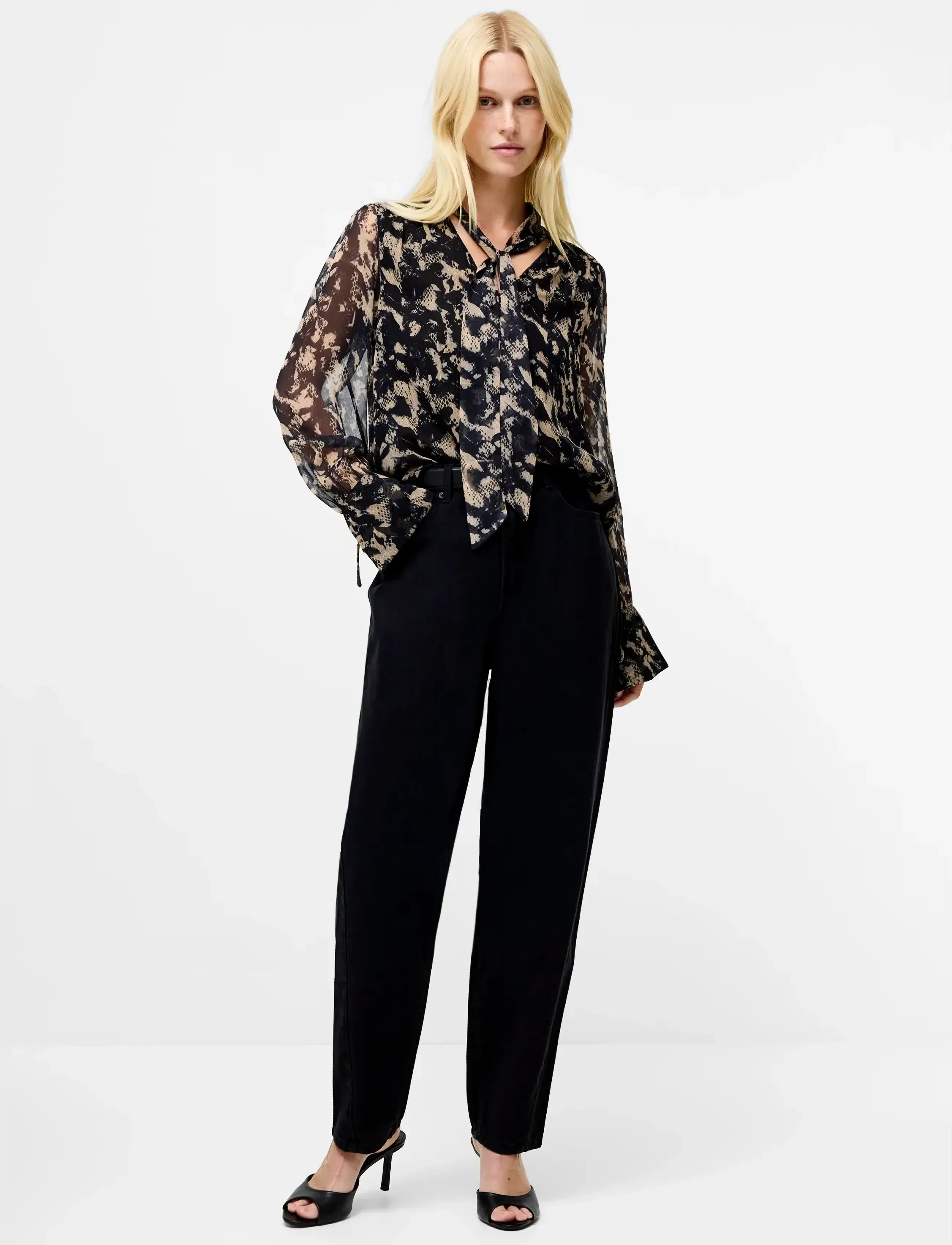 French Connection Amelia Hallie Tie Nk Blouse blusar dam – bild 4