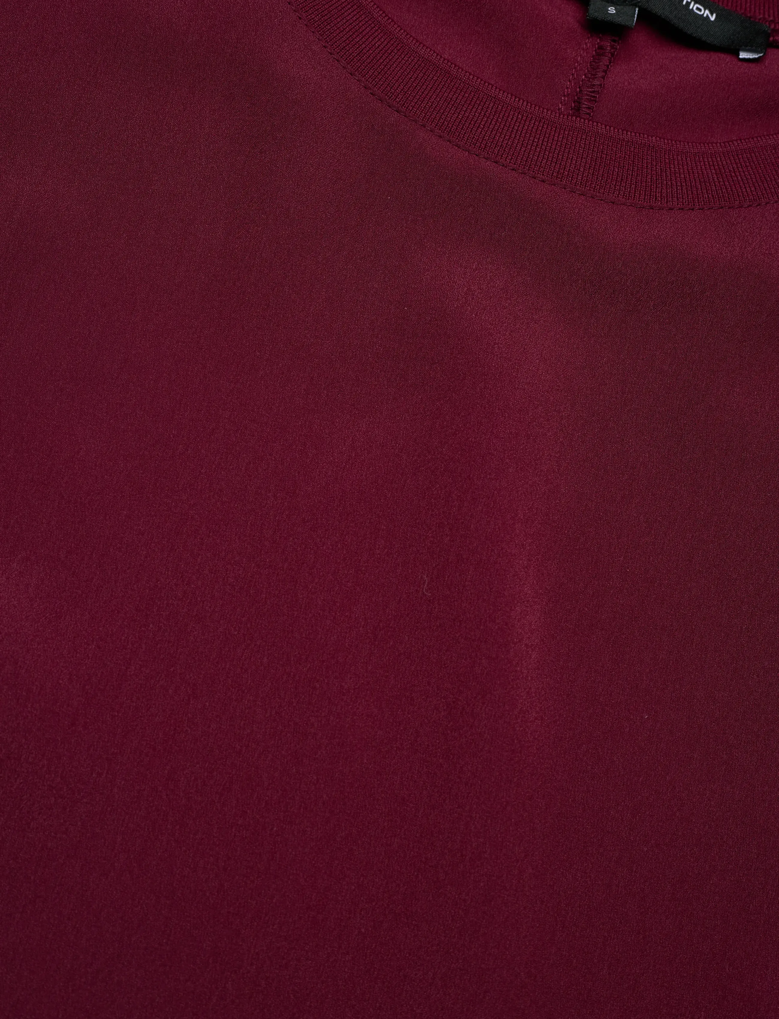 French Connection - CREPE LIGHT CREW NECK TOP - bordeaux red - 2