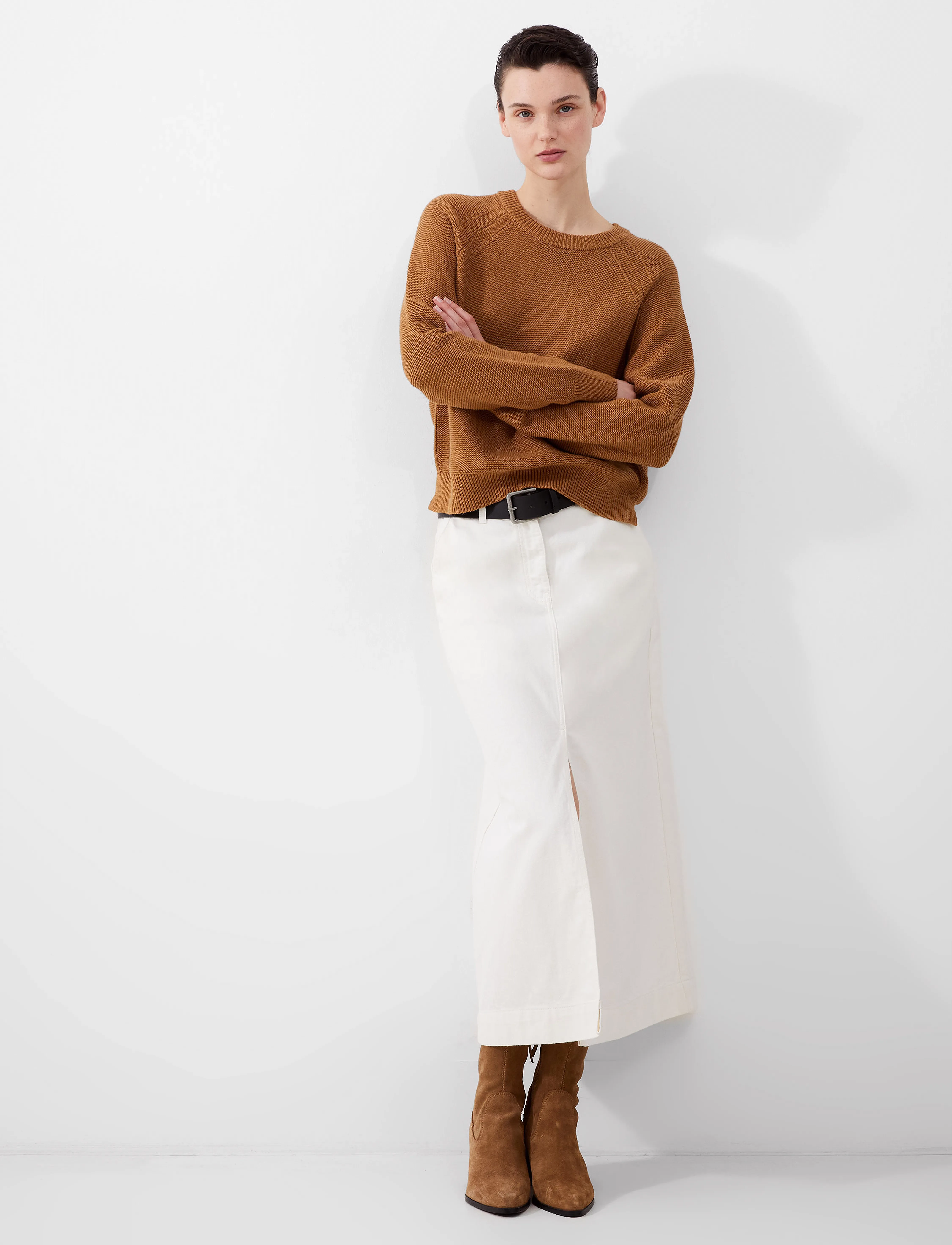 French Connection - DENVER MIDAXI SKIRT - midi svārki - ecru - 3