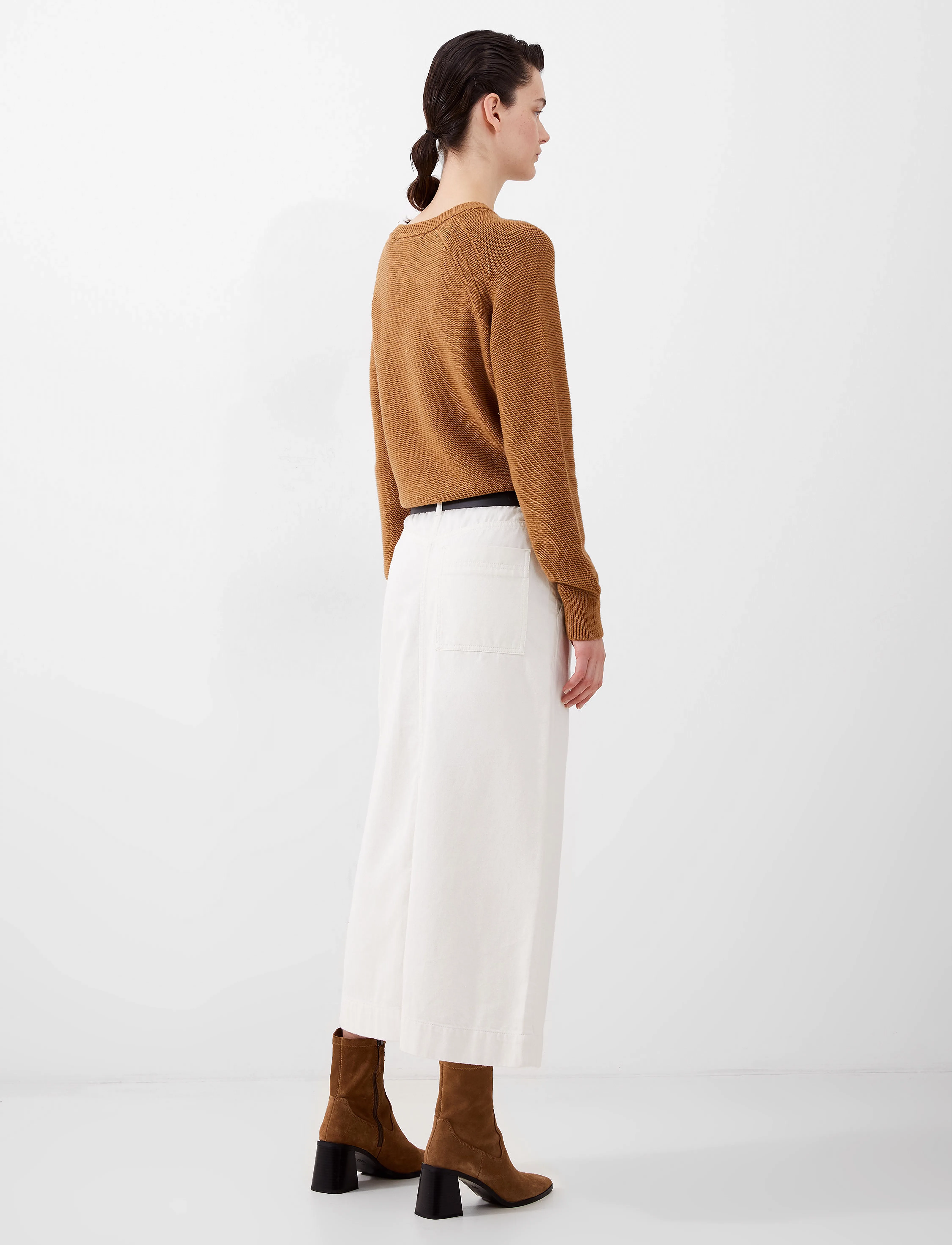 French Connection - DENVER MIDAXI SKIRT - midi-röcke - ecru - 4