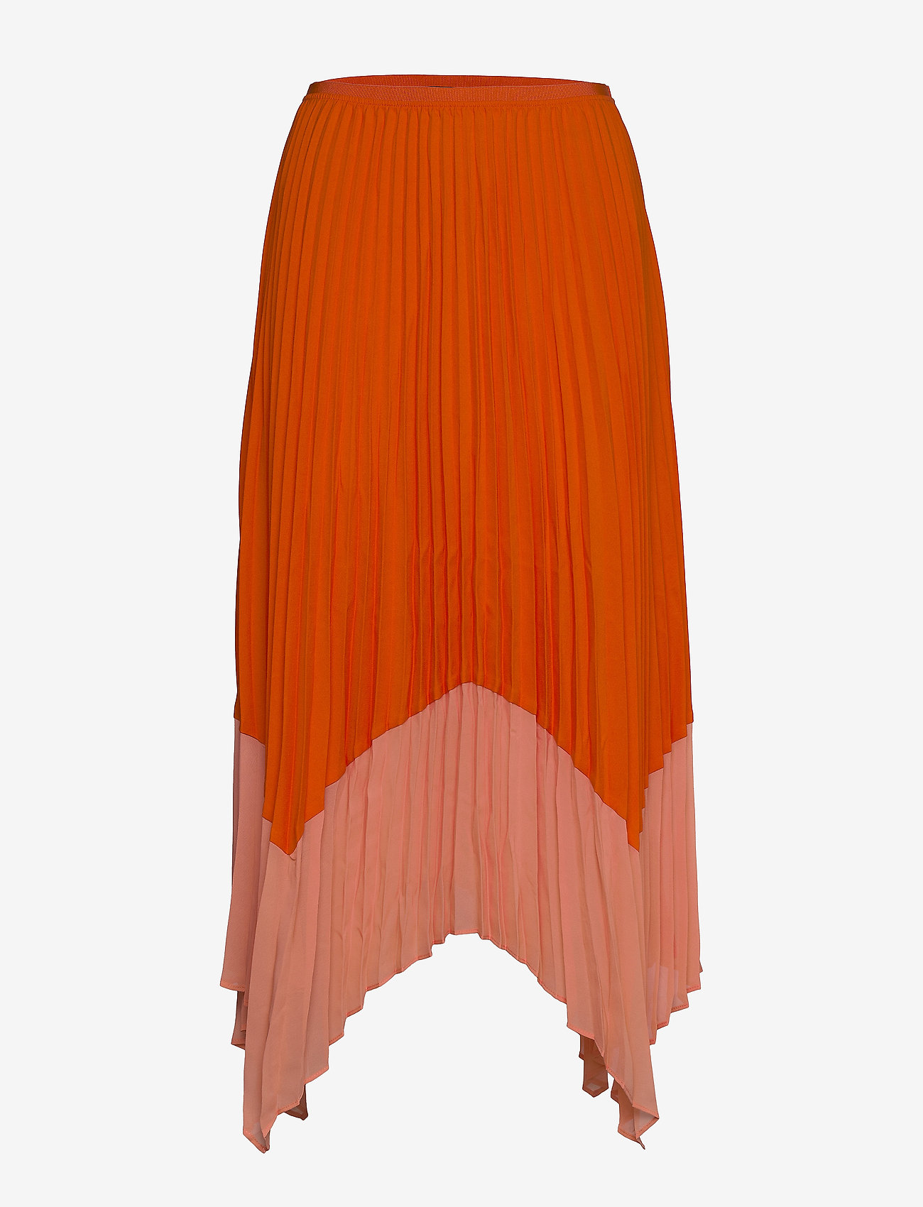 French Connection - ALI PLEAT MX TWO TONE PLTD SKT - neon orng/papya pnch - 0