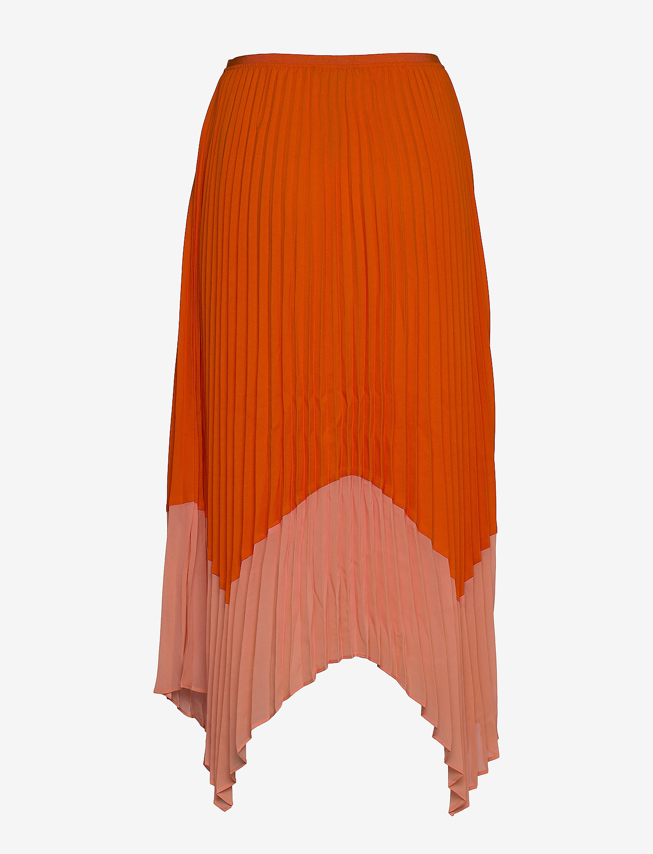 French Connection - ALI PLEAT MX TWO TONE PLTD SKT - neon orng/papya pnch - 1