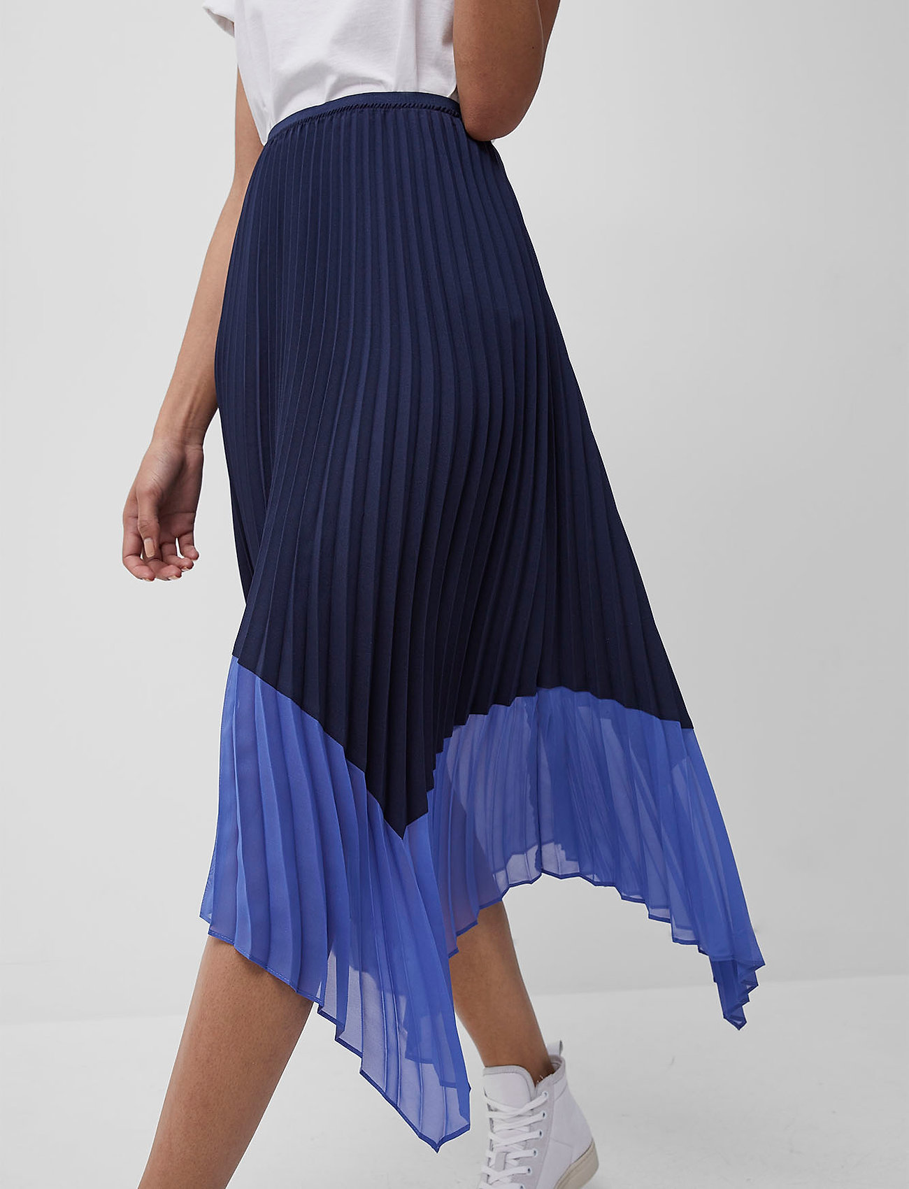 French Connection - ALI PLEATED MIDI SKIRT - nocturnal/bay blue - 3