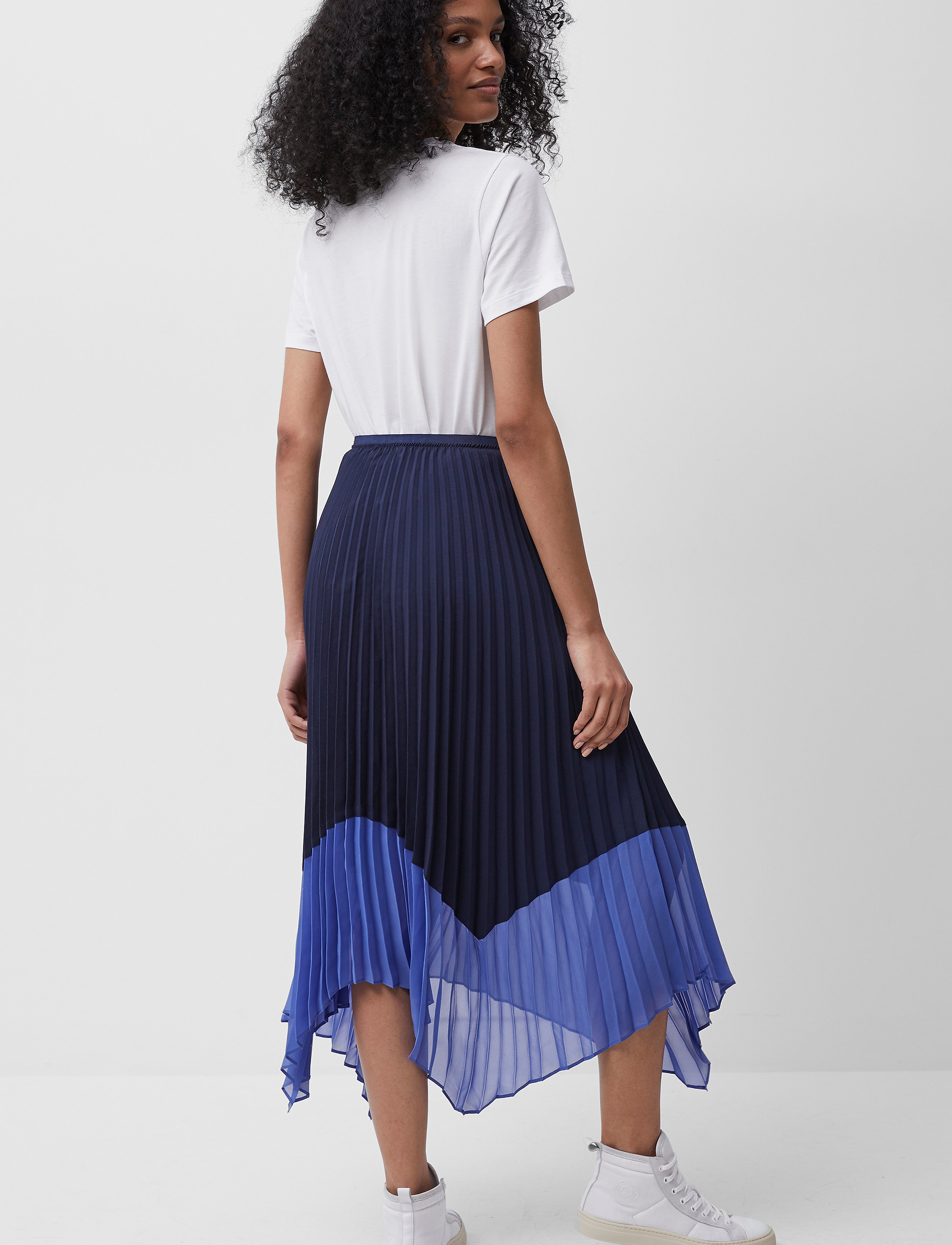 French Connection - ALI PLEATED MIDI SKIRT - nocturnal/bay blue - 4