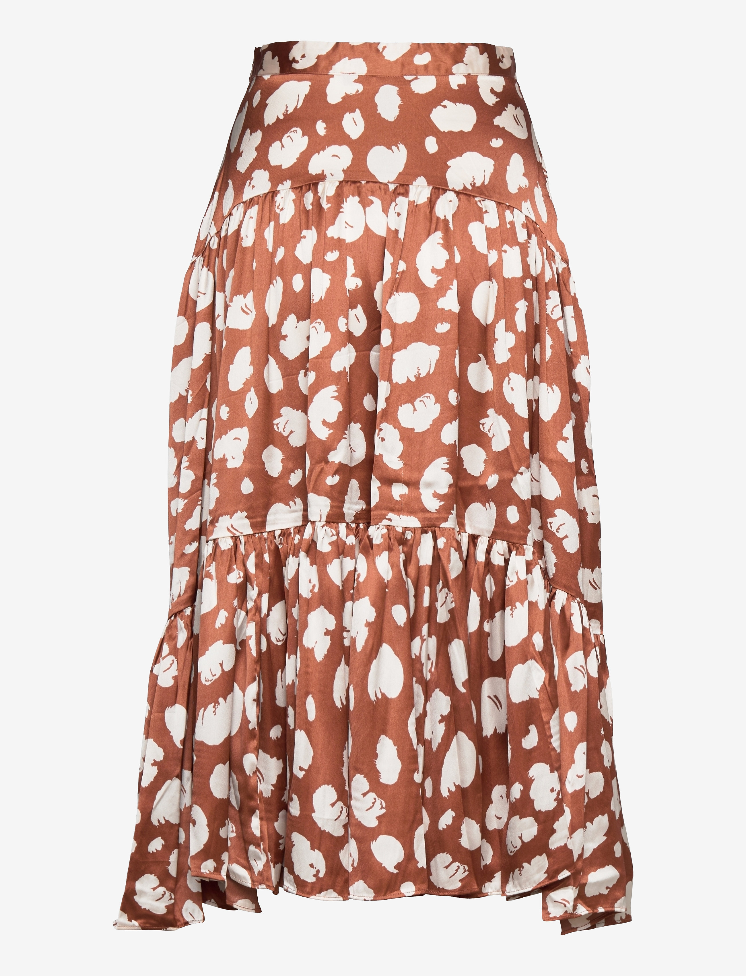 French Connection - PF AIMEE INU TIERED SKIRT - brown patina/clcream - 1