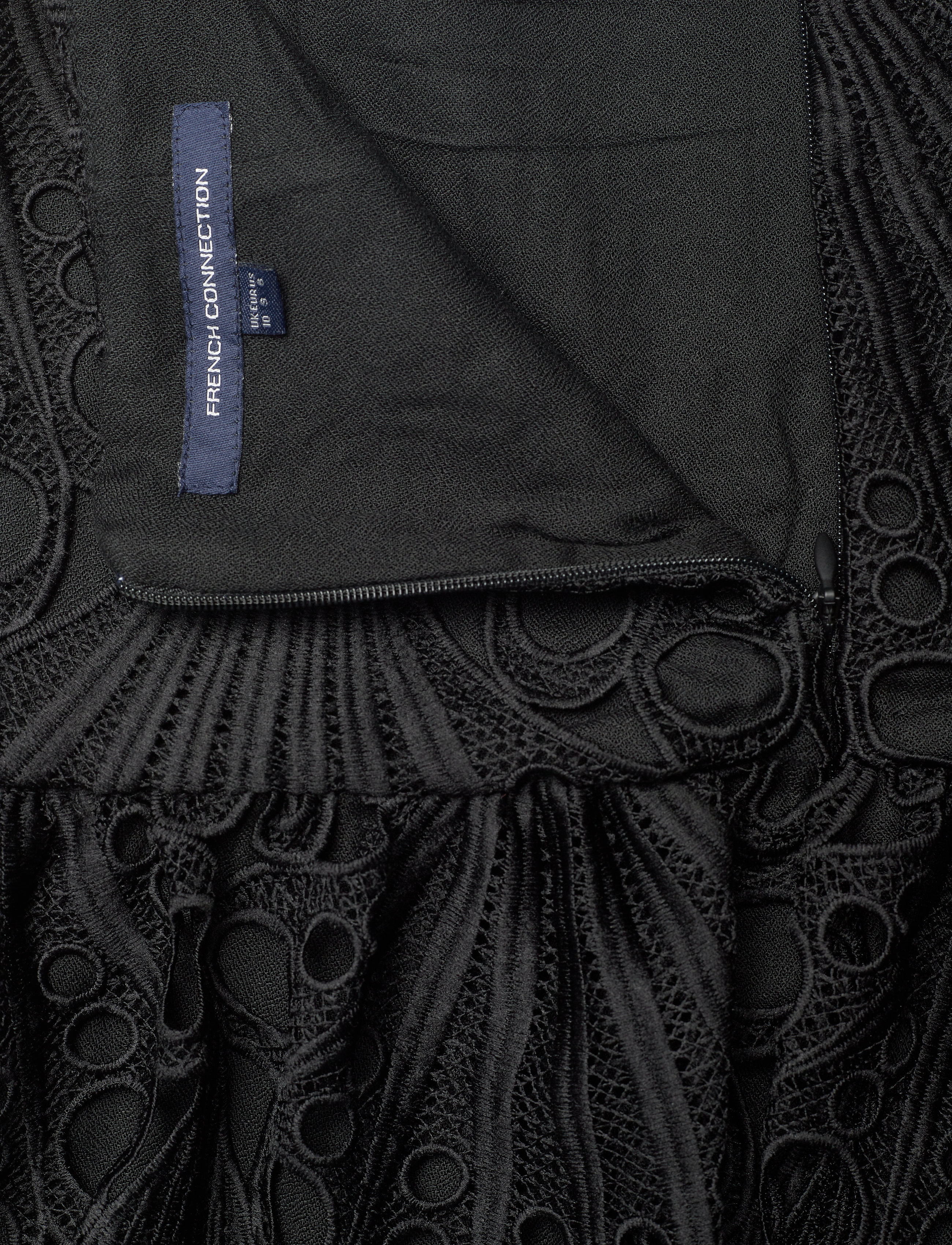 French Connection - GINAZ LACE GGT MIX SKIRT - black - 5