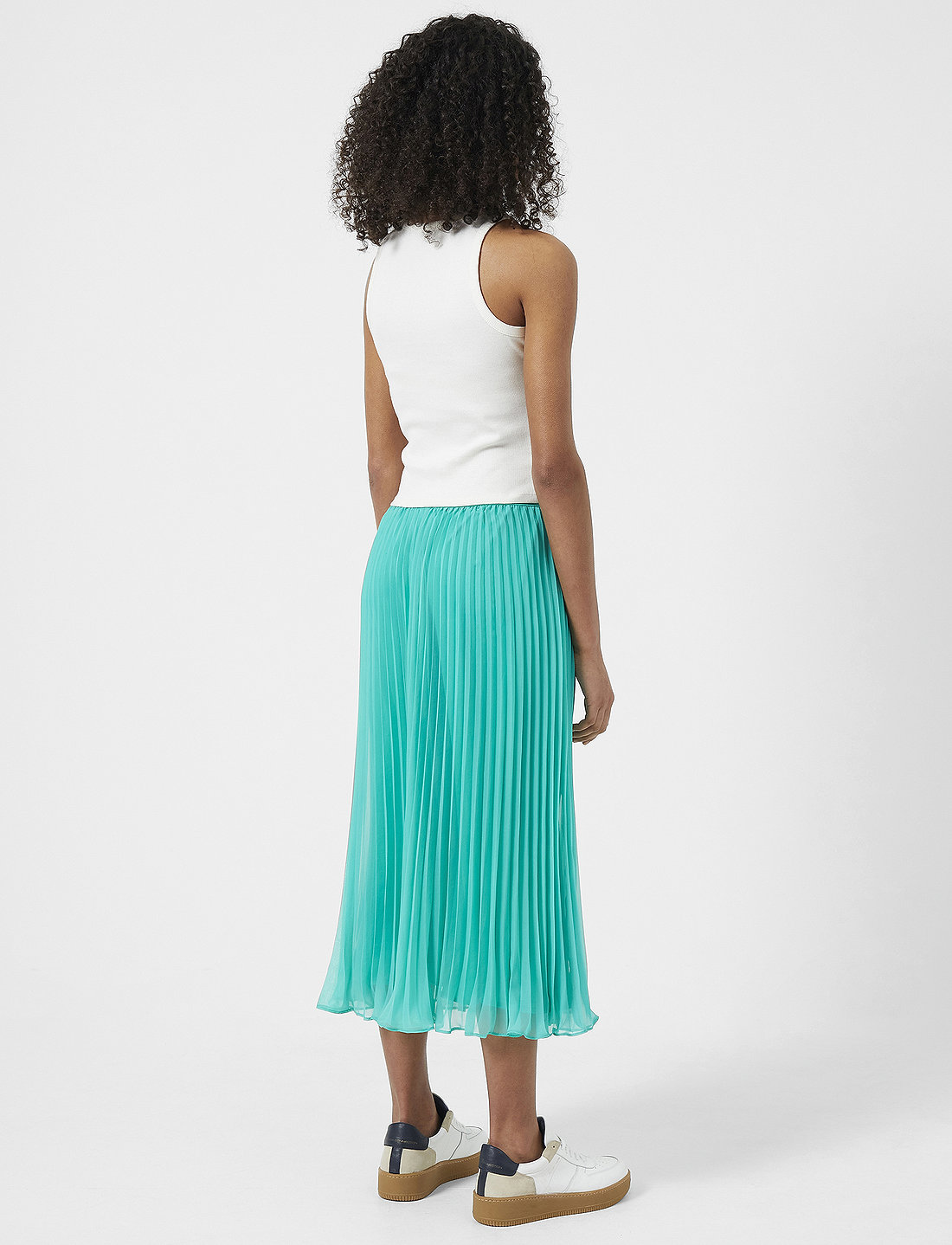French connection sales green midi skirt