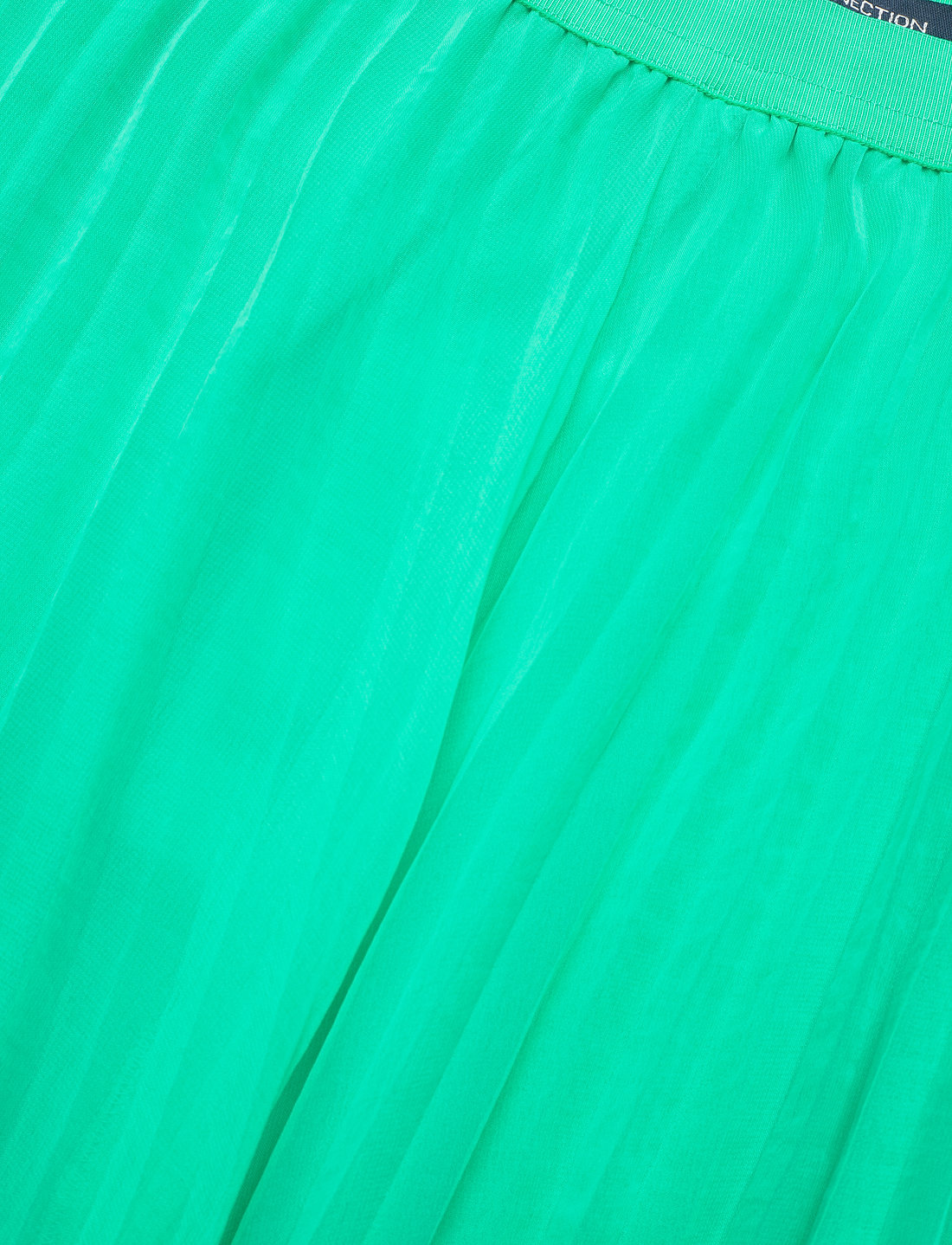 French connection green pleated skirt outlet