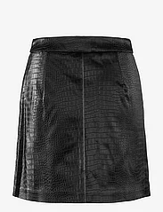 French Connection - IVAR CROC CTD PU BUTTON MINI S - short skirts - black - 1