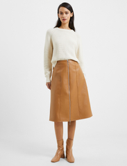 French Connection - CLAUDIA PU SKIRT - midi-röcke - tobacco brown - 2