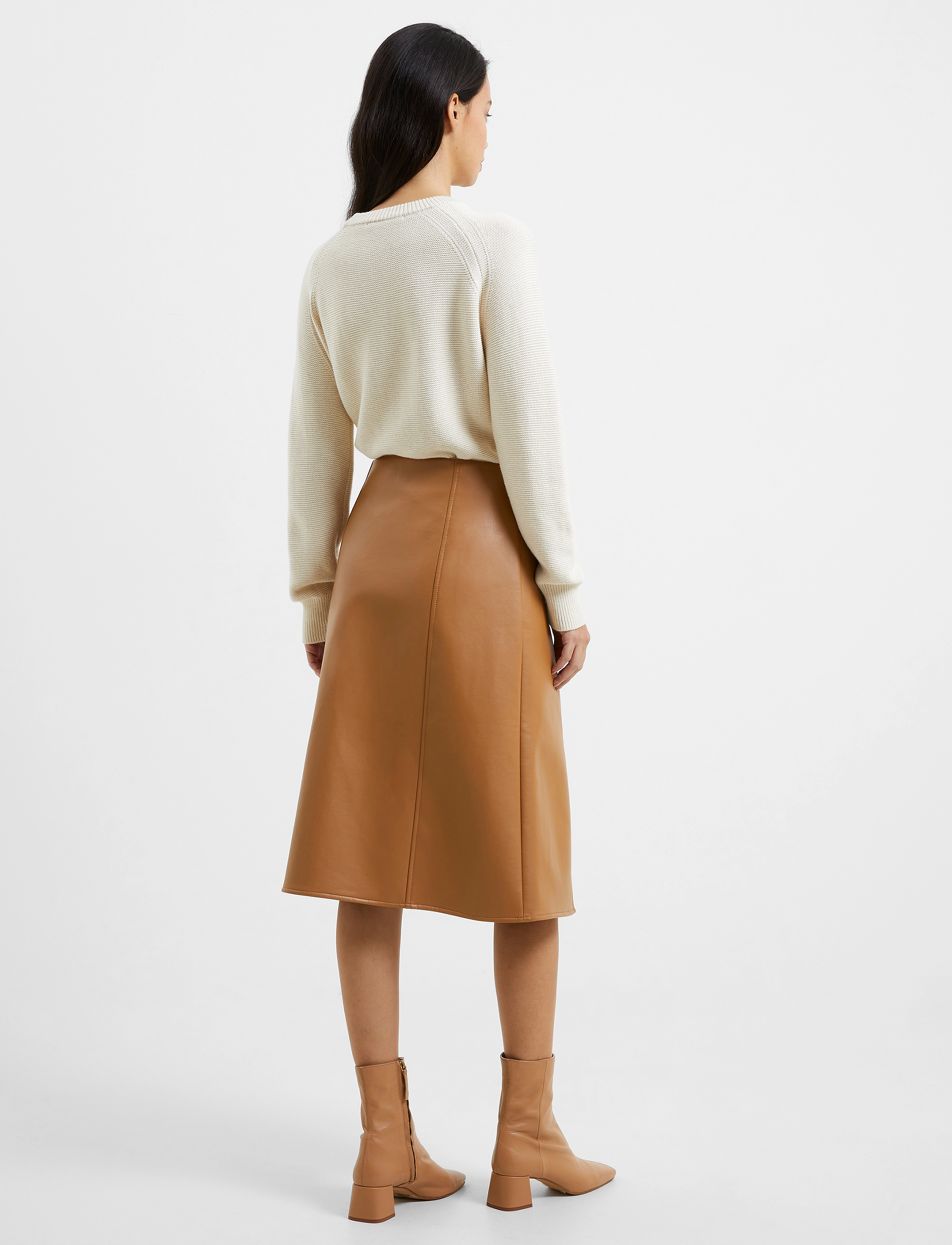 French Connection - CLAUDIA PU SKIRT - tobacco brown - 3