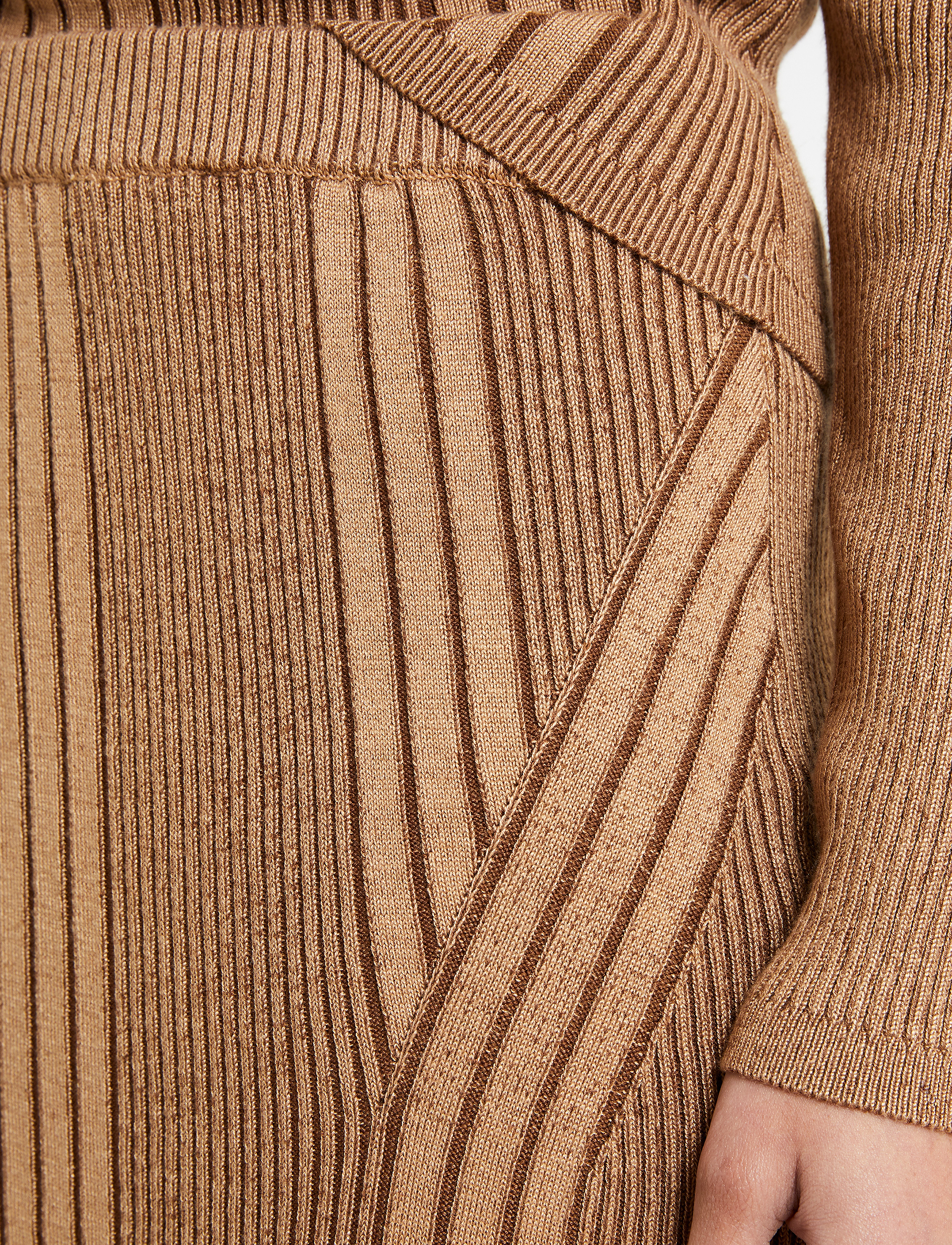 French Connection - MARI PENCIL MIDI SKIRT - tobacco brown multi - 4
