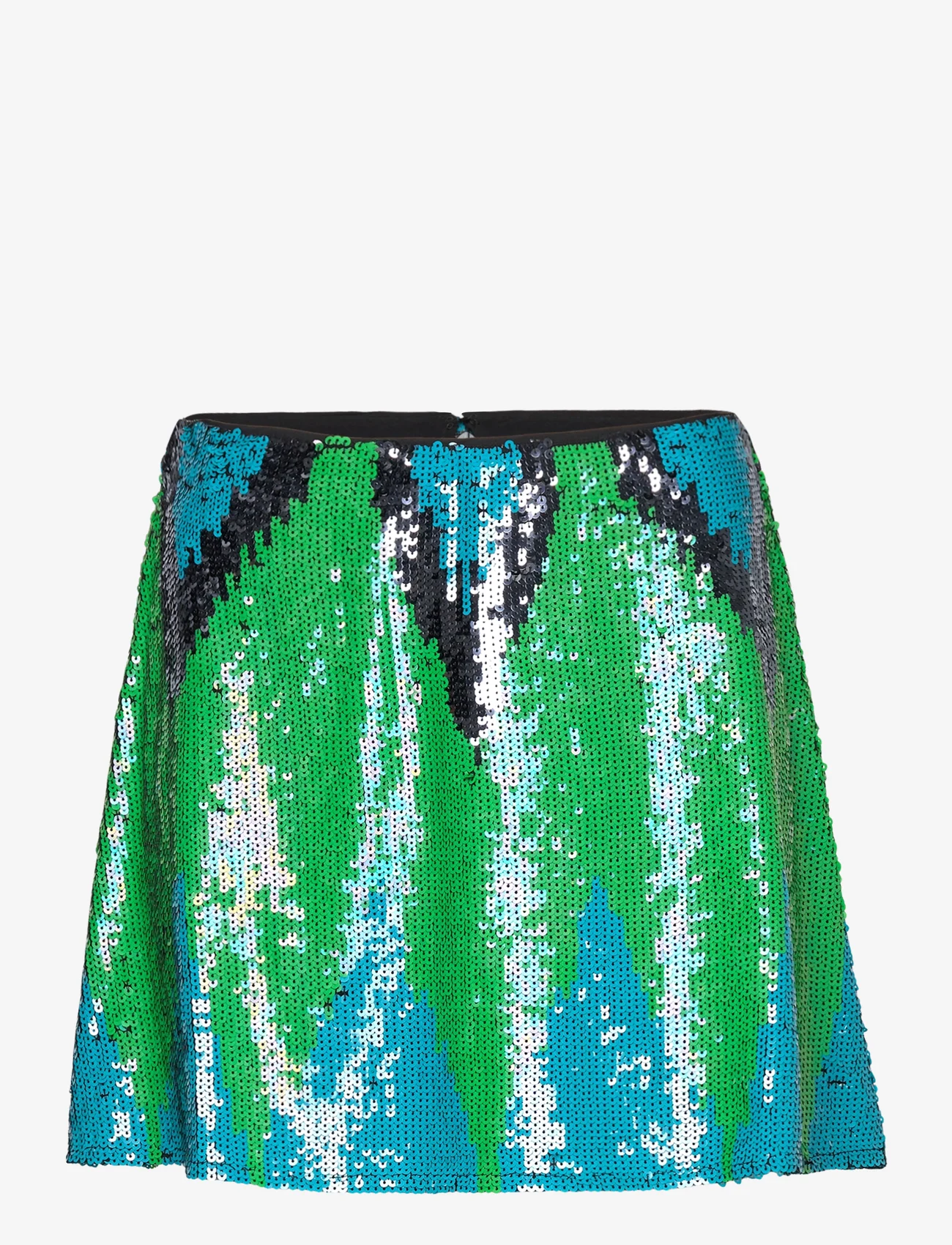 French Connection - EMIN EMBELLISHED SKIRT - kurze röcke - green mineral multi - 0