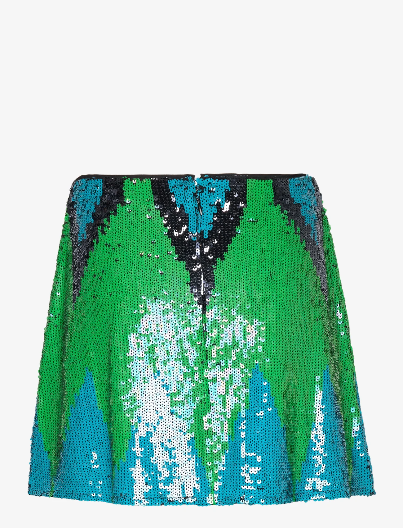 French Connection - EMIN EMBELLISHED SKIRT - korta kjolar - green mineral multi - 1