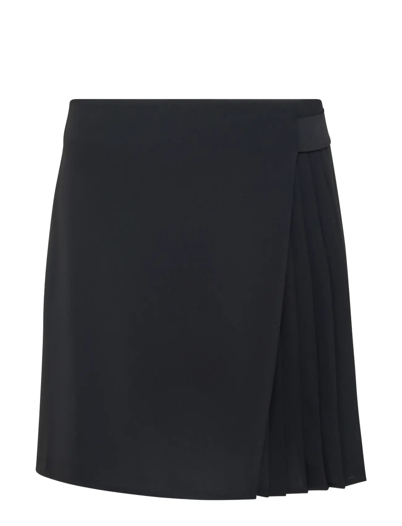 French Connection VINNIE SUITING PLEATED MINI SKIRT - Faltenröcke - BLACK / black