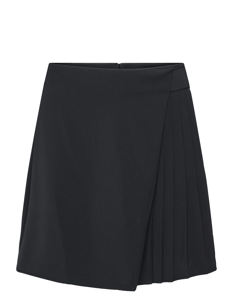 French Connection - VINNIE SUITING PLEATED MINI SKIRT - faltenröcke - black - 1