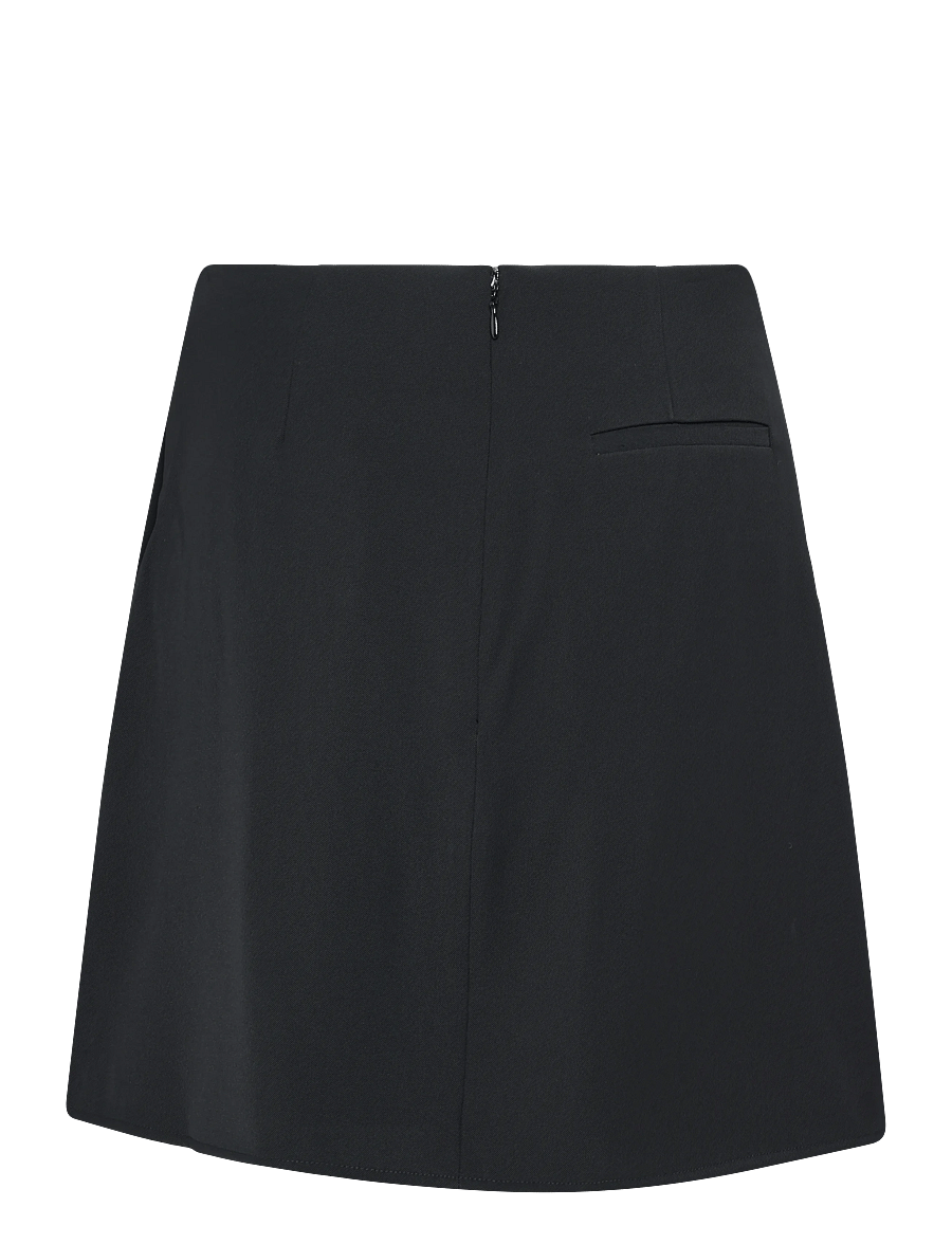 French Connection - VINNIE SUITING PLEATED MINI SKIRT - faltenröcke - black - 2