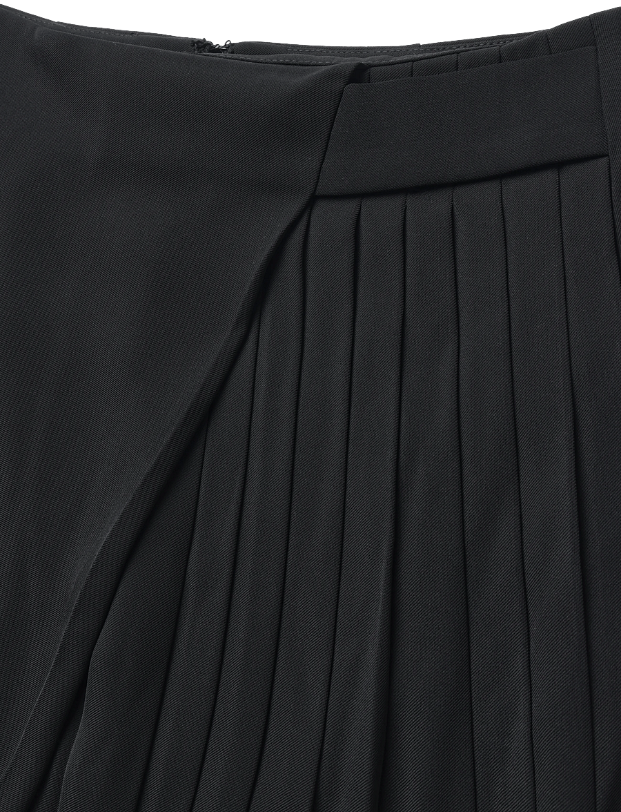 French Connection - VINNIE SUITING PLEATED MINI SKIRT - faltenröcke - black - 5