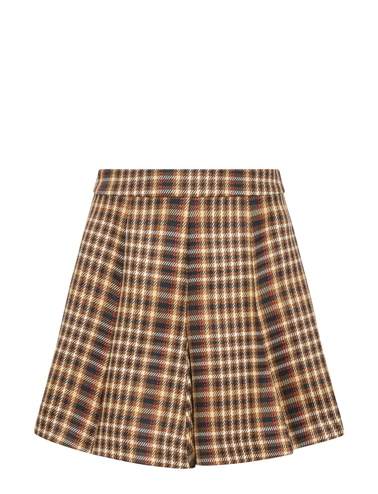 French Connection TASHA CHECKS MINI SKIRT - Nederdele - TAN BROWN / brown