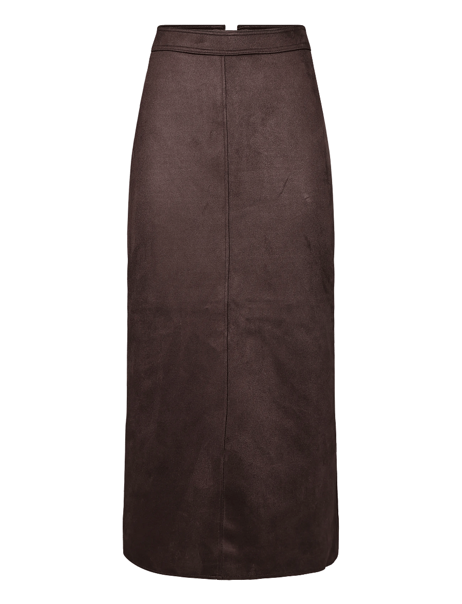 French Connection - LANEY SUEDETTE SKIRT - midi skirts - mocha brown - 1