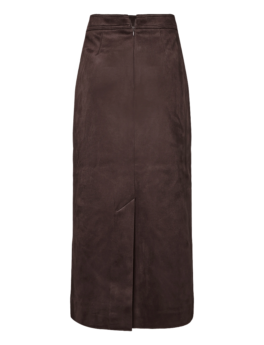 French Connection - LANEY SUEDETTE SKIRT - midi skirts - mocha brown - 2
