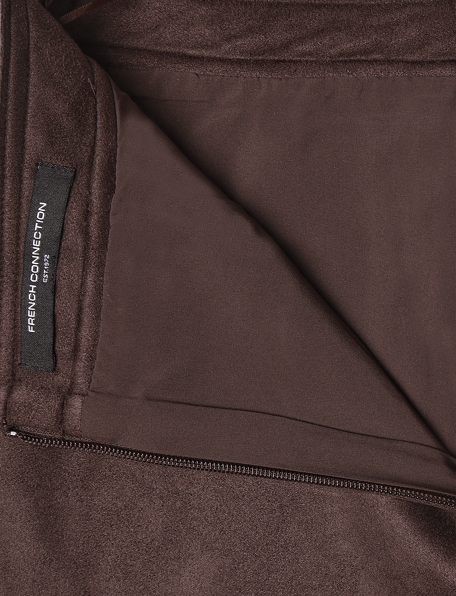 French Connection - LANEY SUEDETTE SKIRT - midi skirts - mocha brown - 4