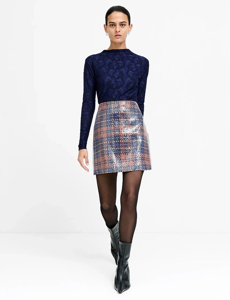 French Connection - LEXI MADELINE SEQUIN MINI SKIRT - paillet nederdele - bronze multi - 0