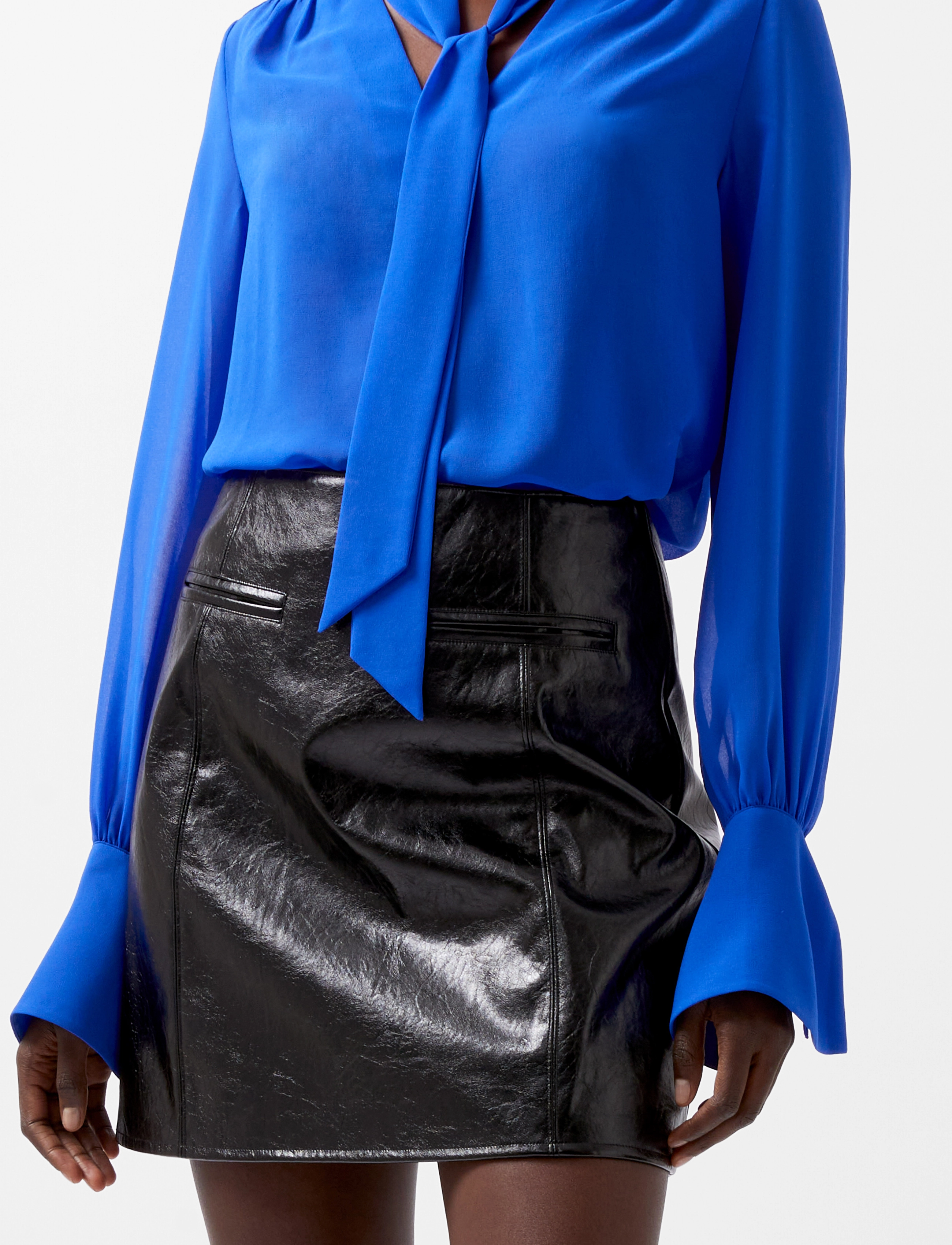 French Connection - EMMETT PU SKIRT - korta kjolar - blackout - 3