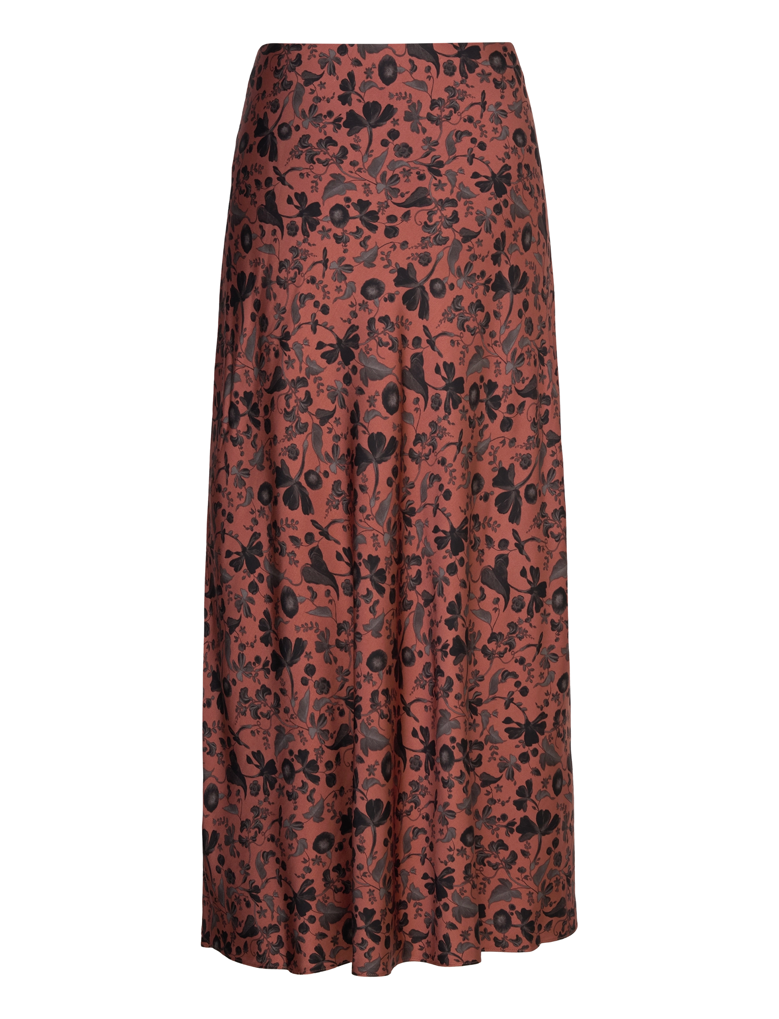 French Connection - JEANNIE ENNISE SATIN SKIRT - russet brown multi - 2