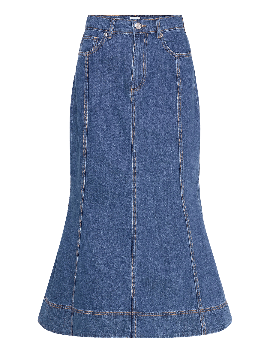 French Connection - DENVER DENIM FLARE MIDI SKIRT - midi-röcke - vintage - 1