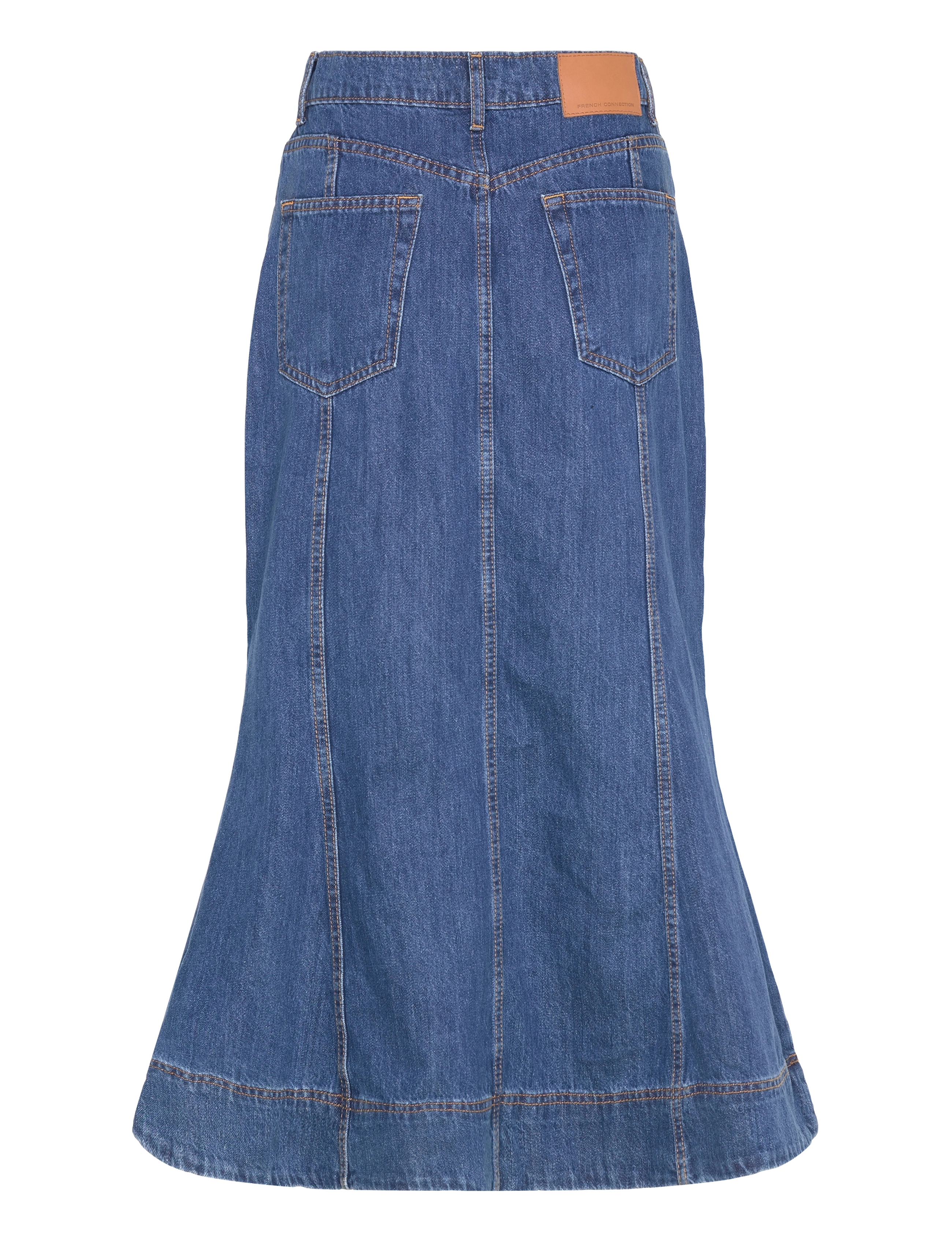 French Connection - DENVER DENIM FLARE MIDI SKIRT - midi nederdele - vintage - 2