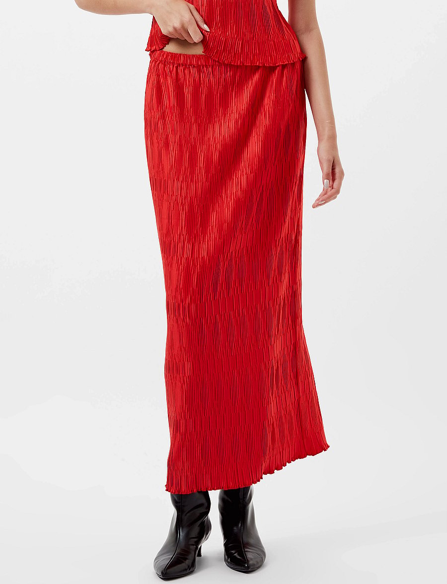 French Connection - MOIRA PLEATED SKIRT - plisserade kjolar - scarlet red - 3