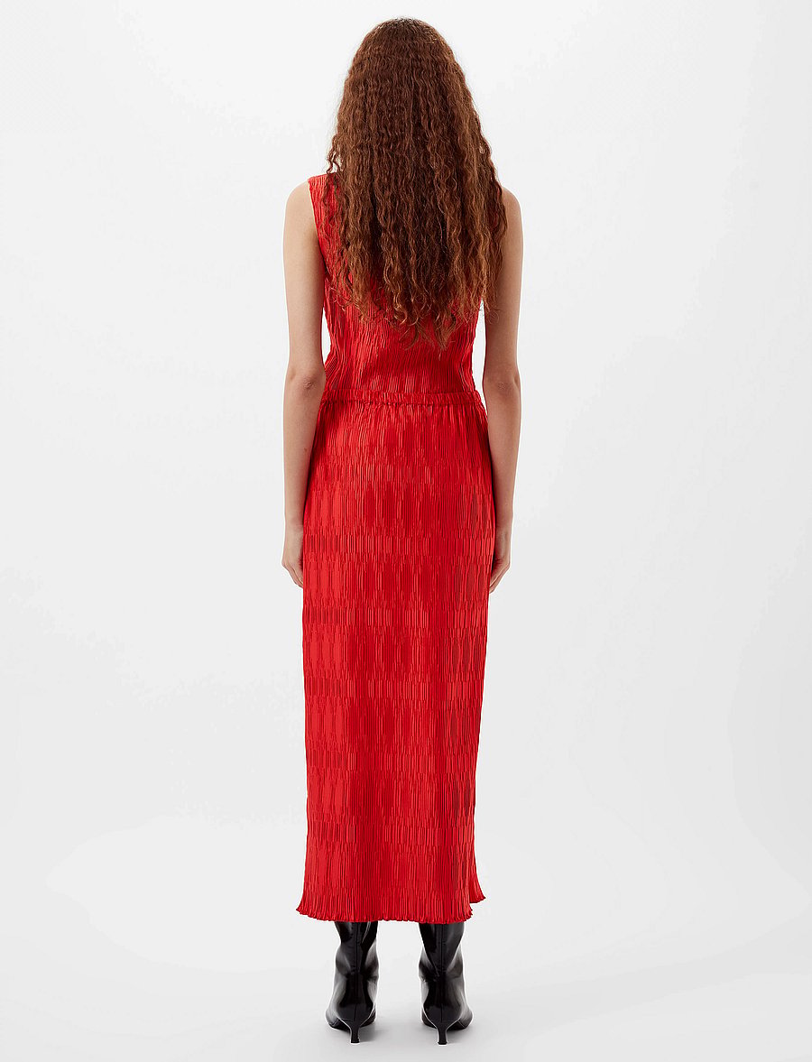 French Connection - MOIRA PLEATED SKIRT - plisserade kjolar - scarlet red - 4