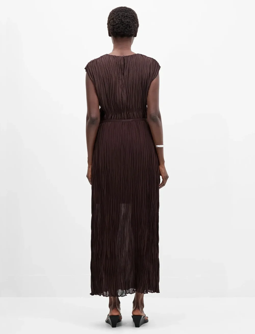 French Connection - SAYLOR PLEATED OVERLAY SKIRT - maksiseelikud - bitter chocolate - 4