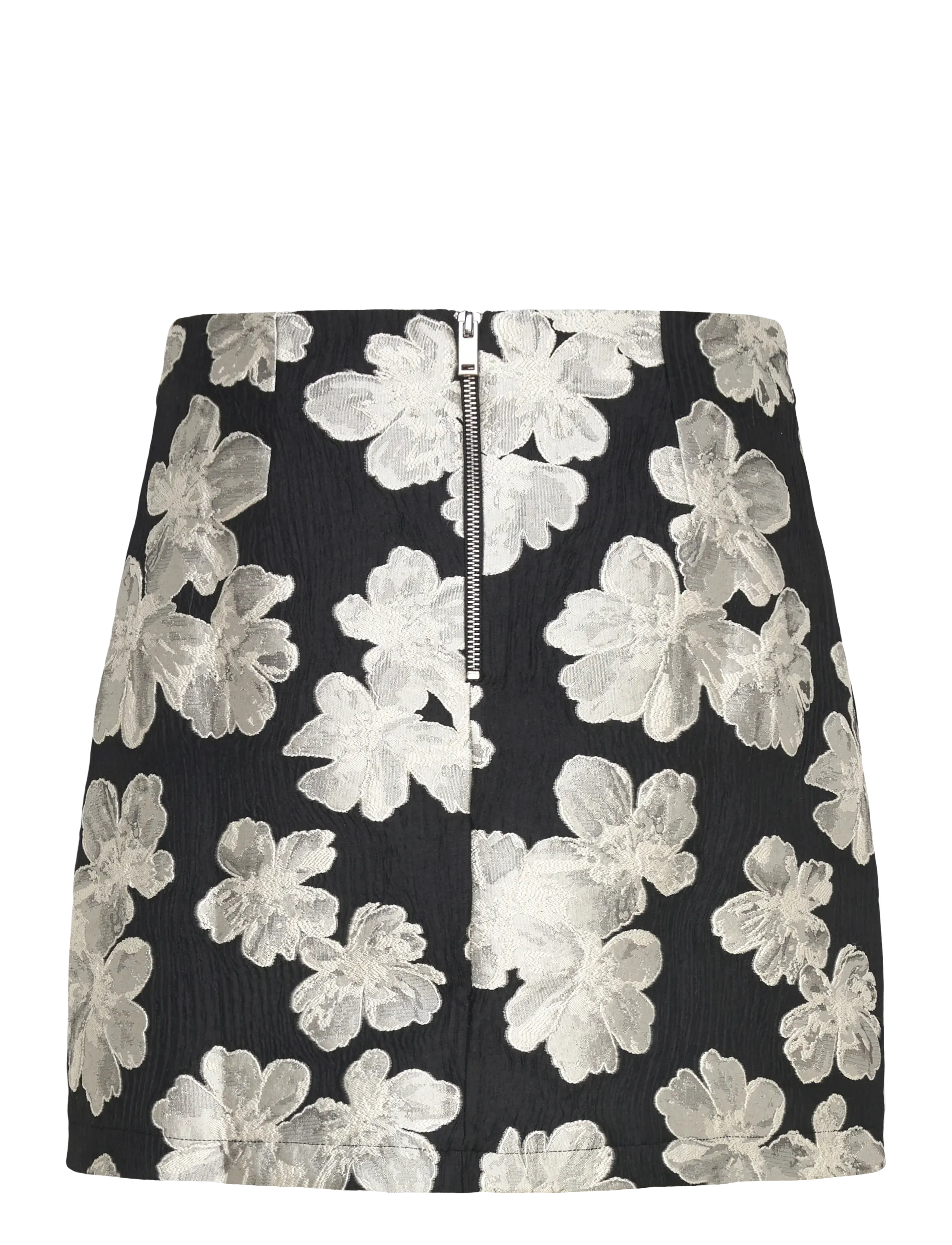 French Connection - LORA POLY JACQUARD MINI SKIRT - Īsi svārki - porcelain cream/blac - 2