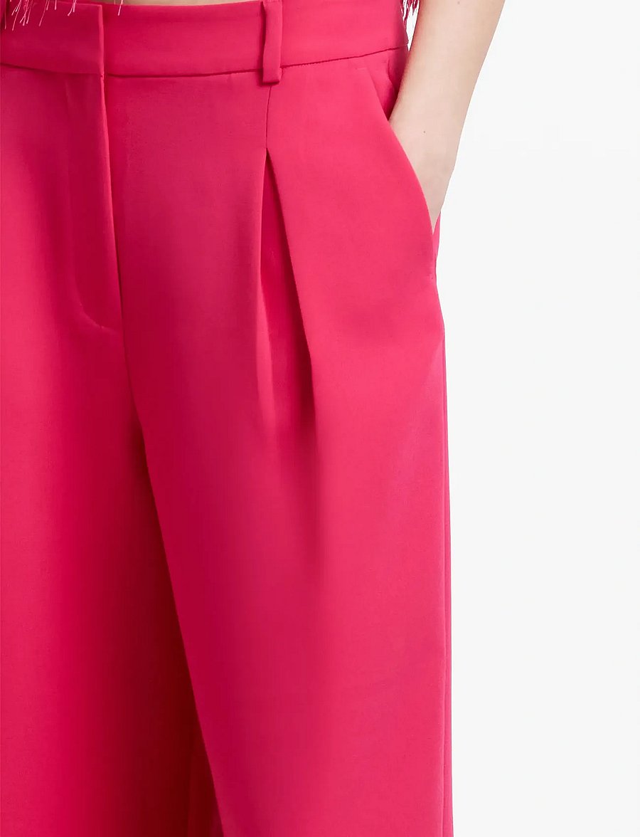 French Connection - TIANA CREPE WIDE LEG PLEATED - anzugshosen - peony pink - 5