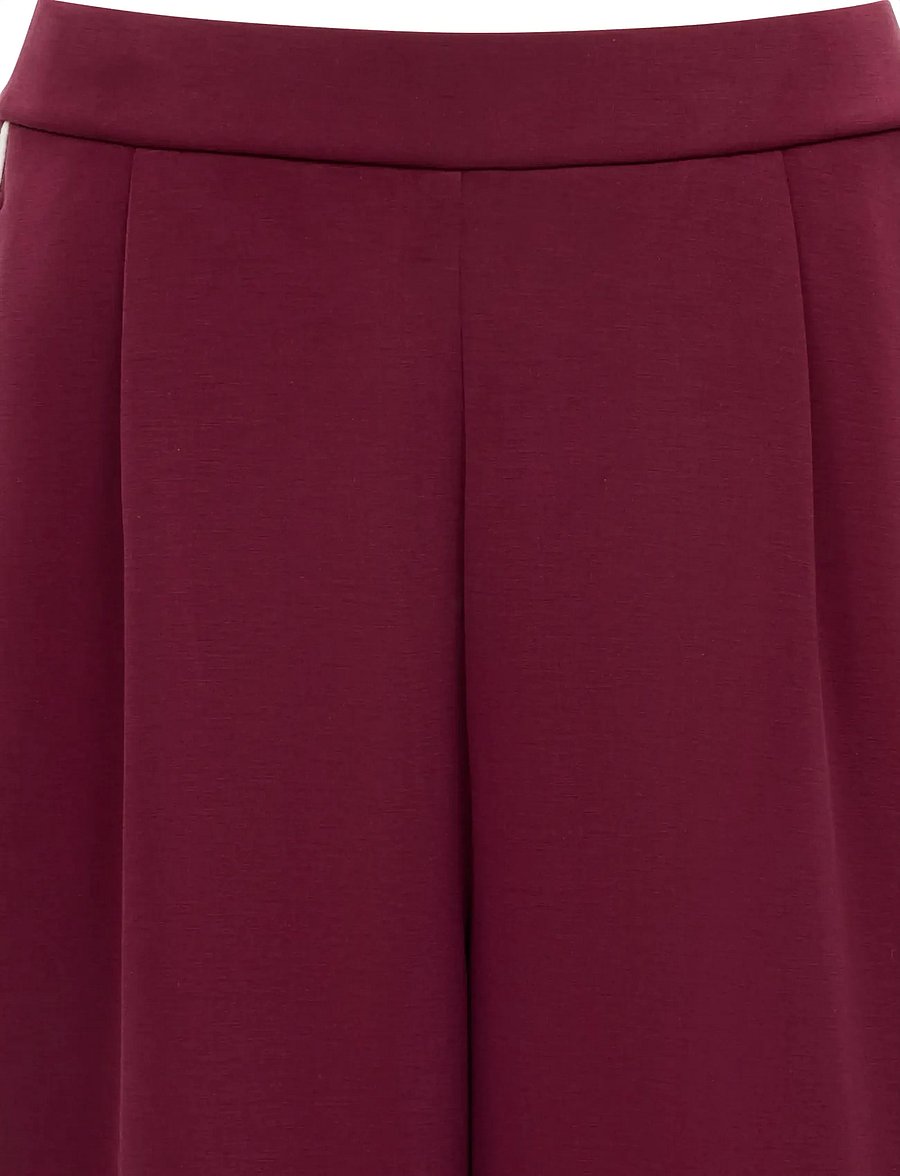 French Connection - WREN SIDE STRIPE WIDE LEG TRSR - vida byxor - berry red/porcelain - 5