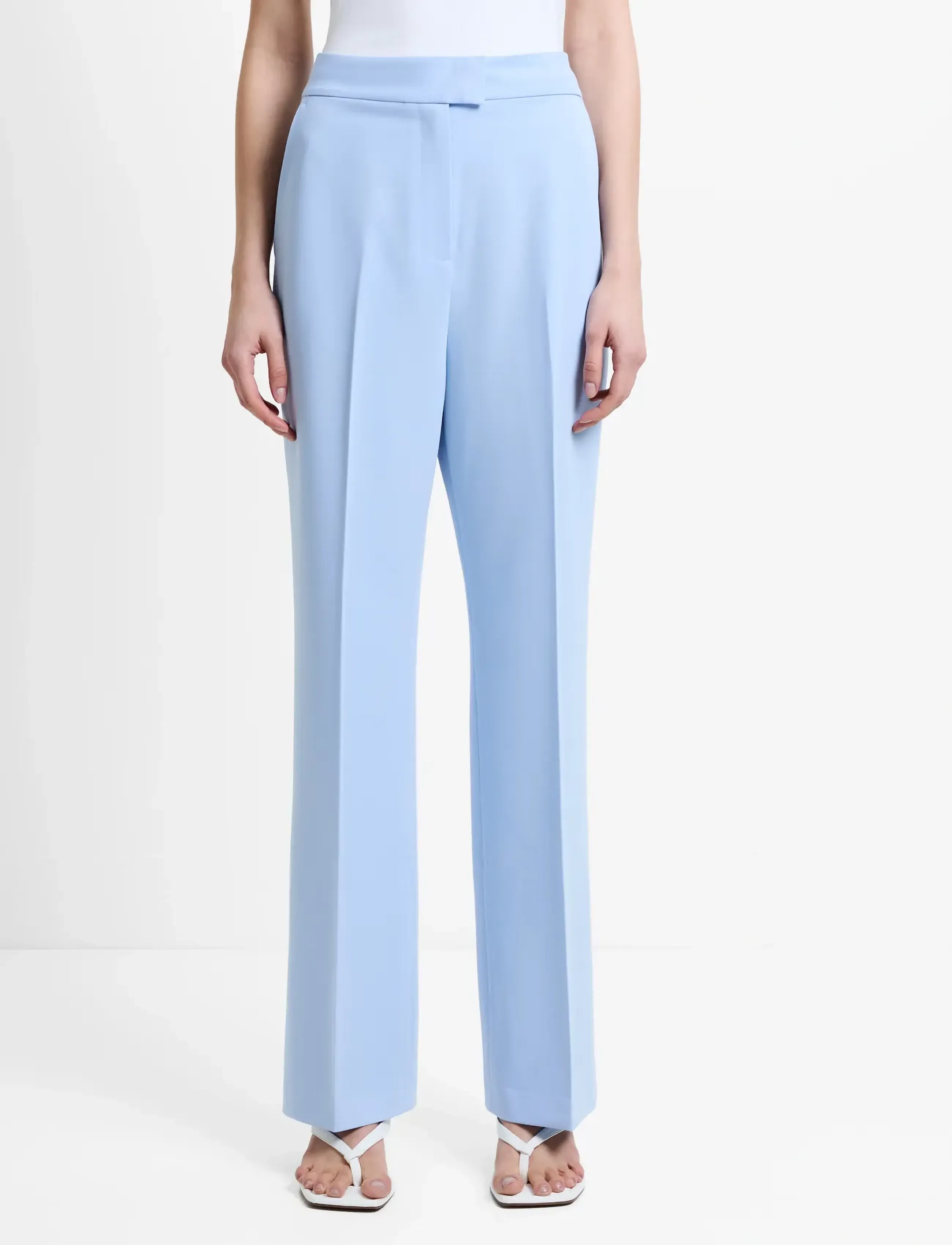 French Connection - SAMMIE STRAIGHT LEG TROUSER - habitbukser - mid pretty blue - 3