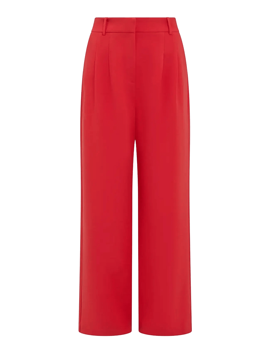 French Connection - CARLIE SUITING TROUSER - dressbukser - watermelon red - 1