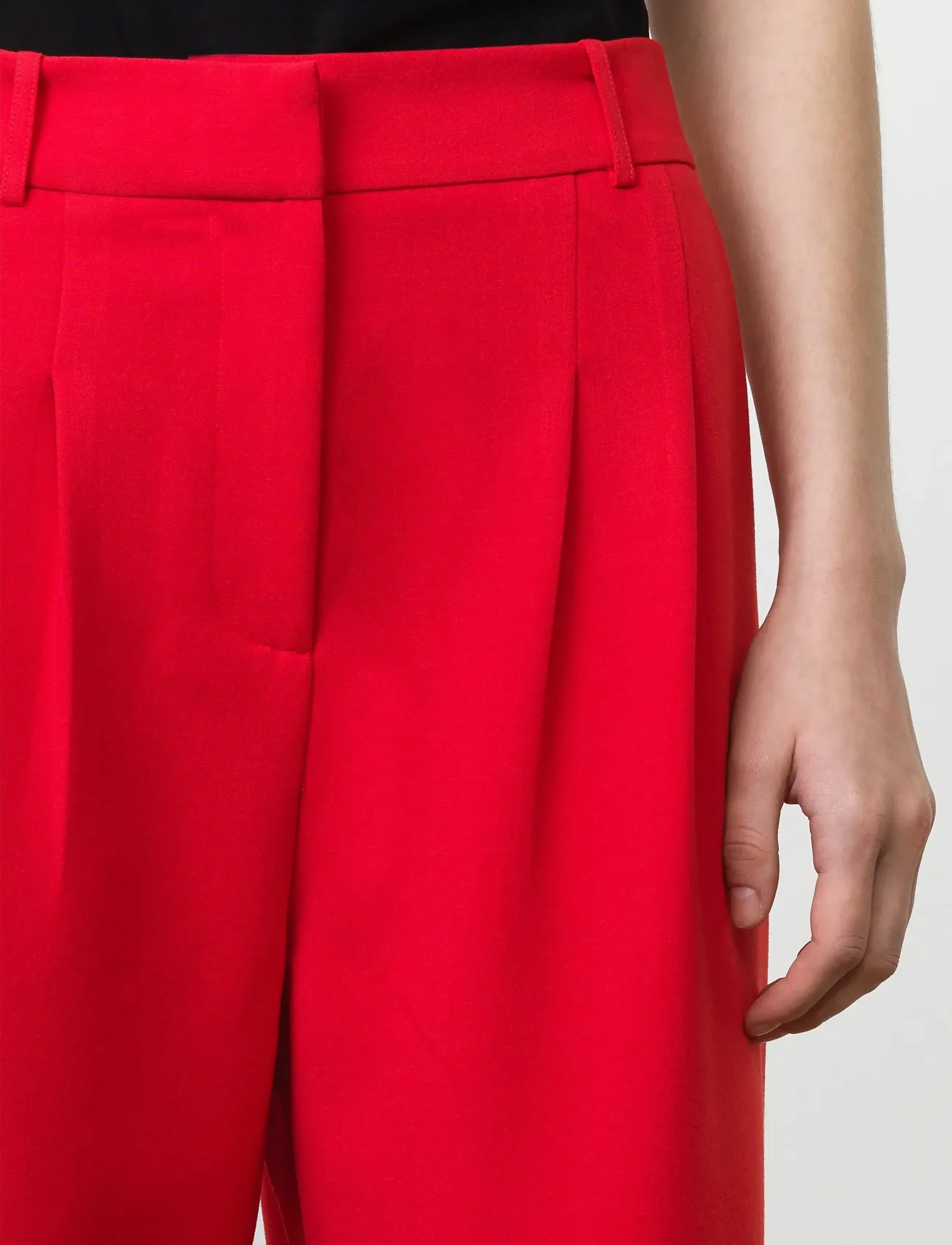French Connection - CARLIE SUITING TROUSER - tailored trousers - watermelon red - 5