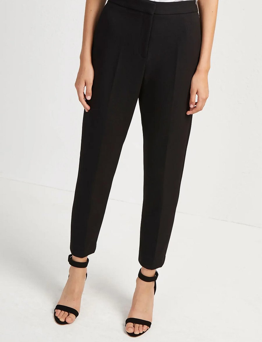 French Connection - WHISPER RUTH TAILORED TROUSER - habitbukser - black - 0