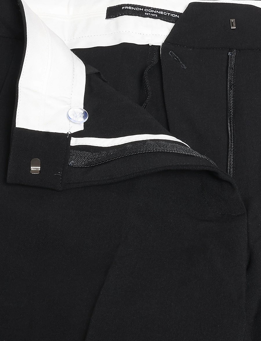 French Connection - WHISPER RUTH TAILORED TROUSER - kostymbyxor - black - 4