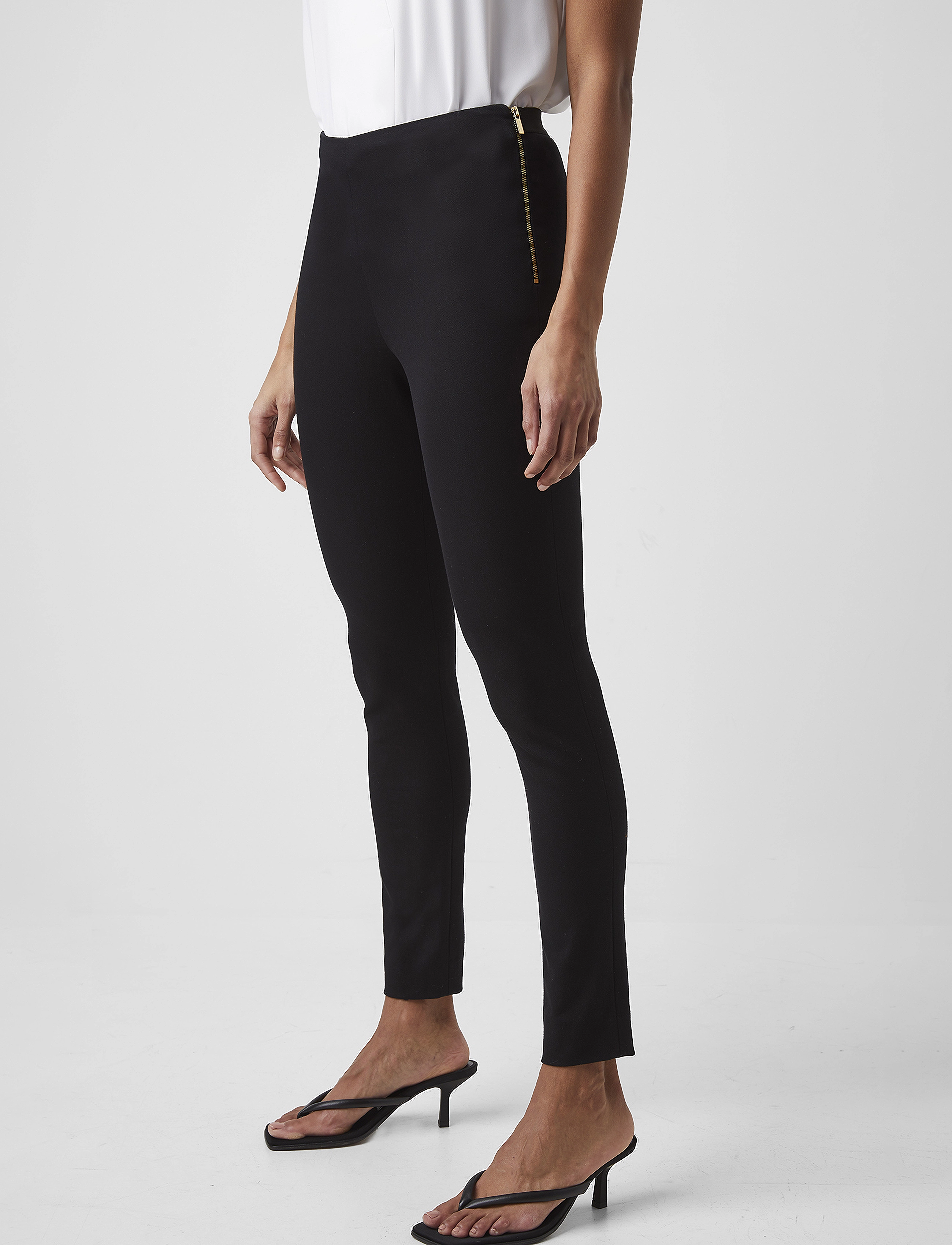 French Connection - STREET TWILL SKINNY TROUSER. - black - 3