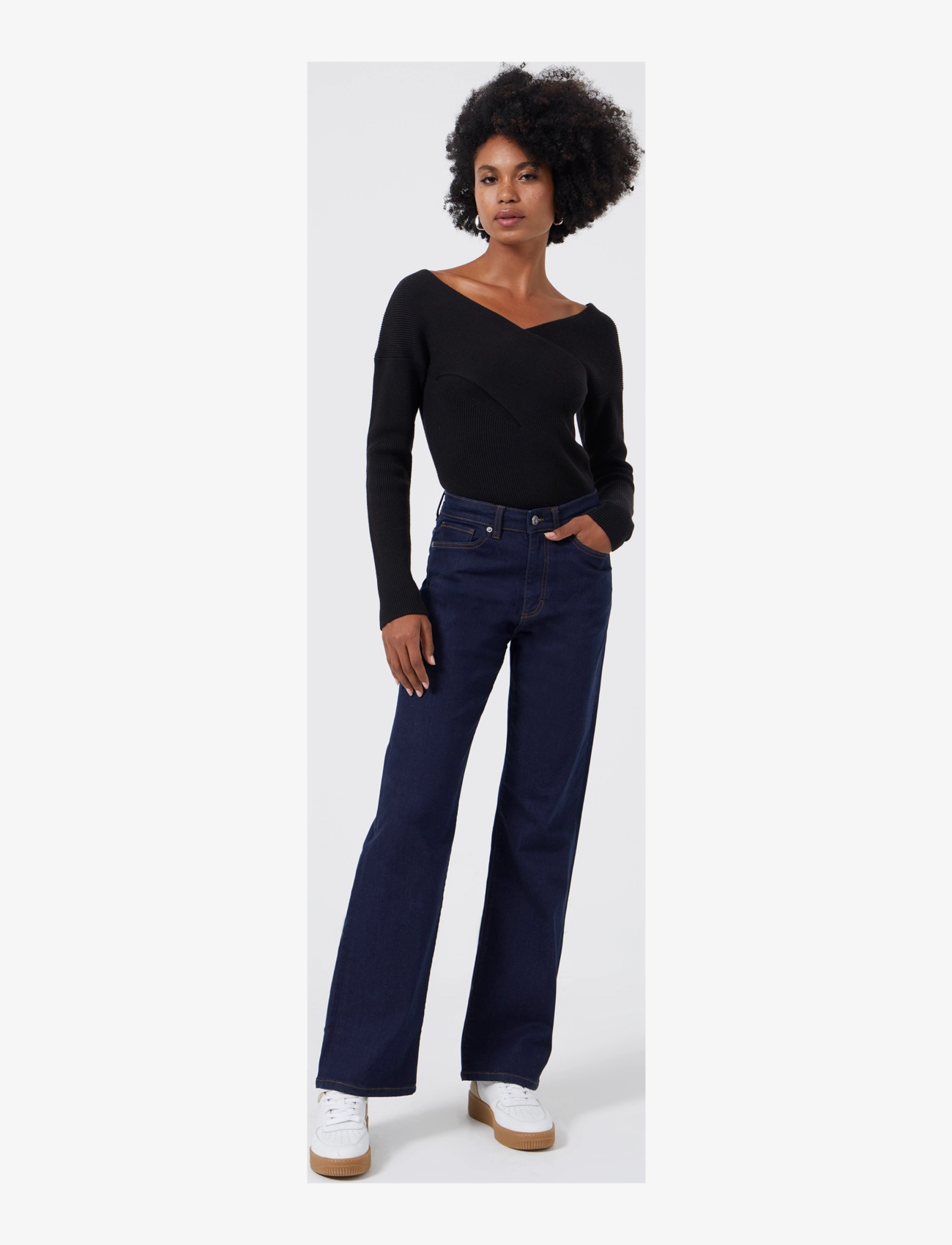 French Connection - STRETCH WIDE FLARE DENIM - schlaghosen - clean indigo - 2