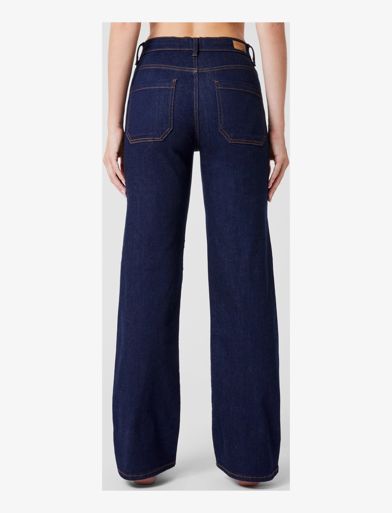 French Connection - STRETCH WIDE FLARE DENIM - schlaghosen - clean indigo - 3