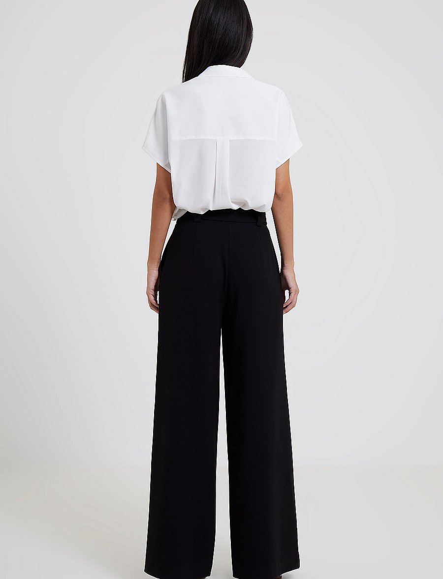 French Connection - WHISPER FULL LGTH PALAZZO - culottes - black - 3