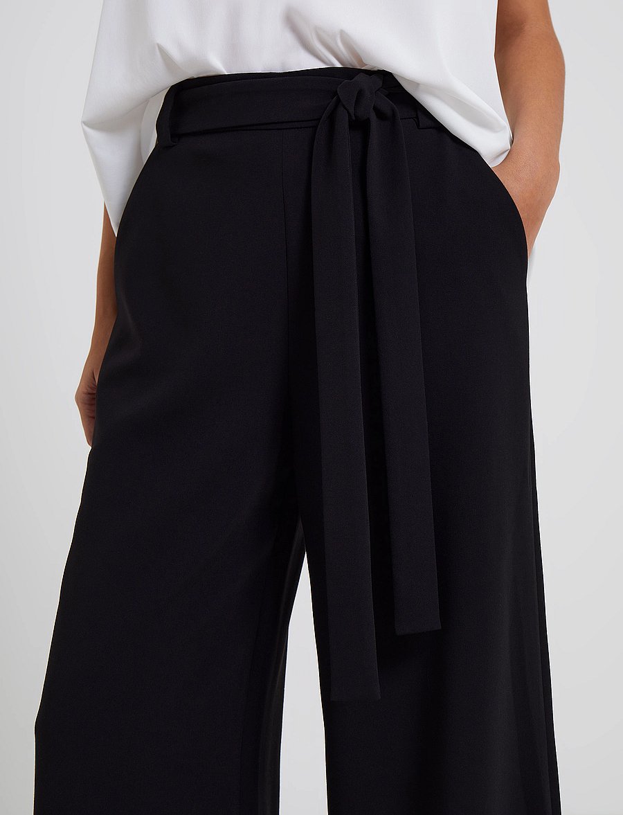 French Connection - WHISPER FULL LGTH PALAZZO - culottes - black - 4
