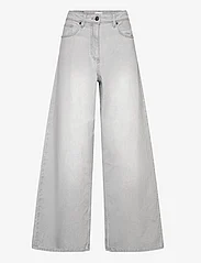French Connection - DENVER DENIM RELAXED WIDE LEG - spodnie szerokie - arctic grey - 0