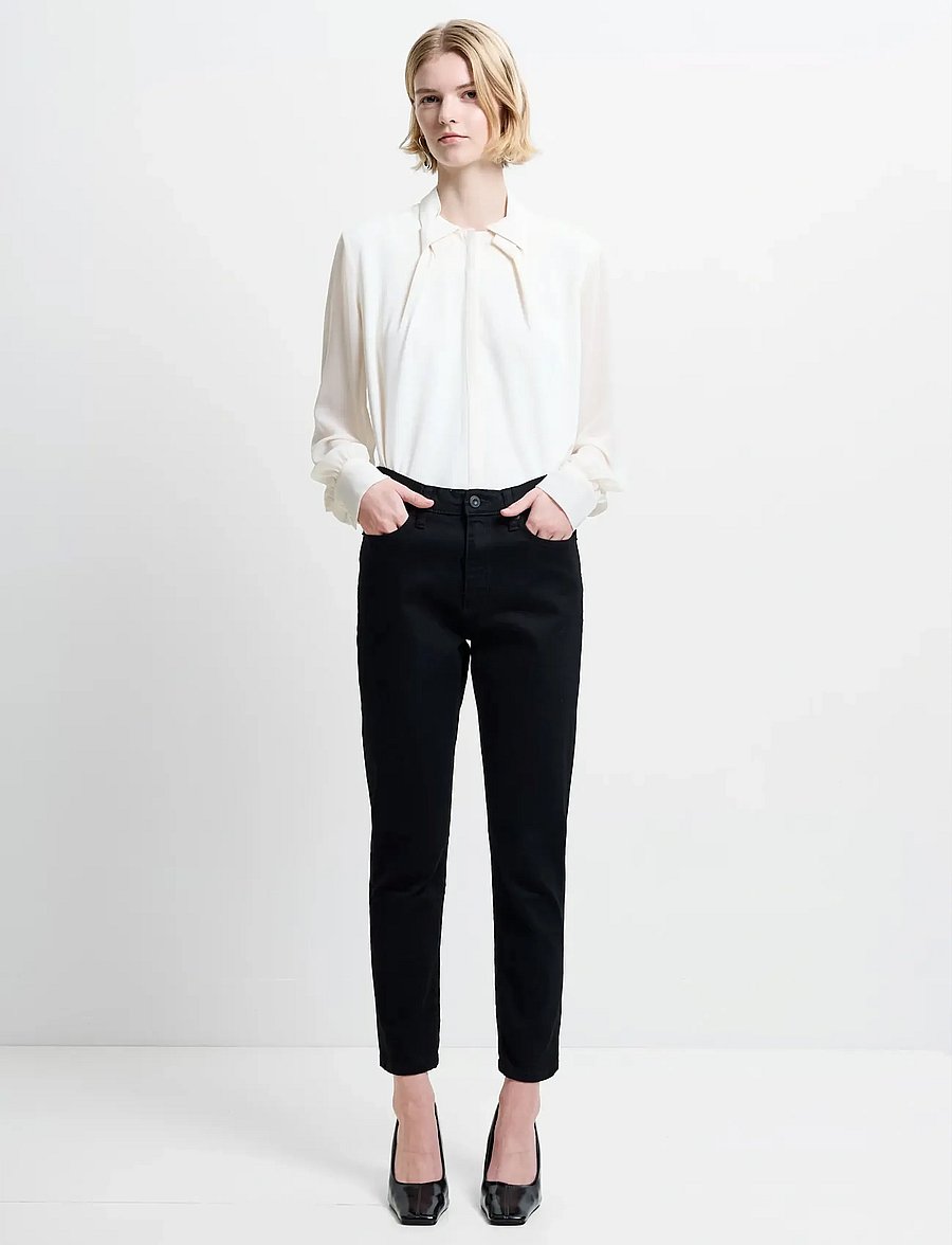 French Connection - STRETCH CIGARETTE ANKLE DENIM - slim-fit-jeans - black - 0