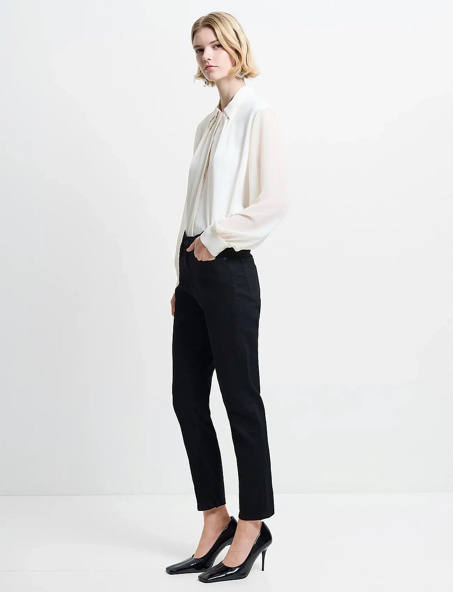 French Connection - STRETCH CIGARETTE ANKLE DENIM - slim-fit-jeans - black - 2